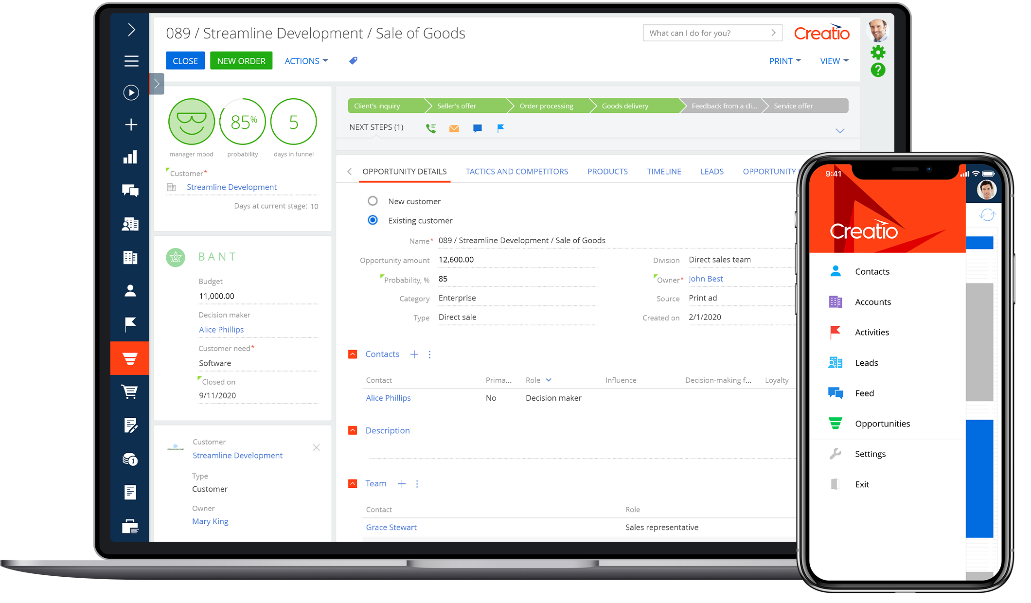 Creatio cloud crm